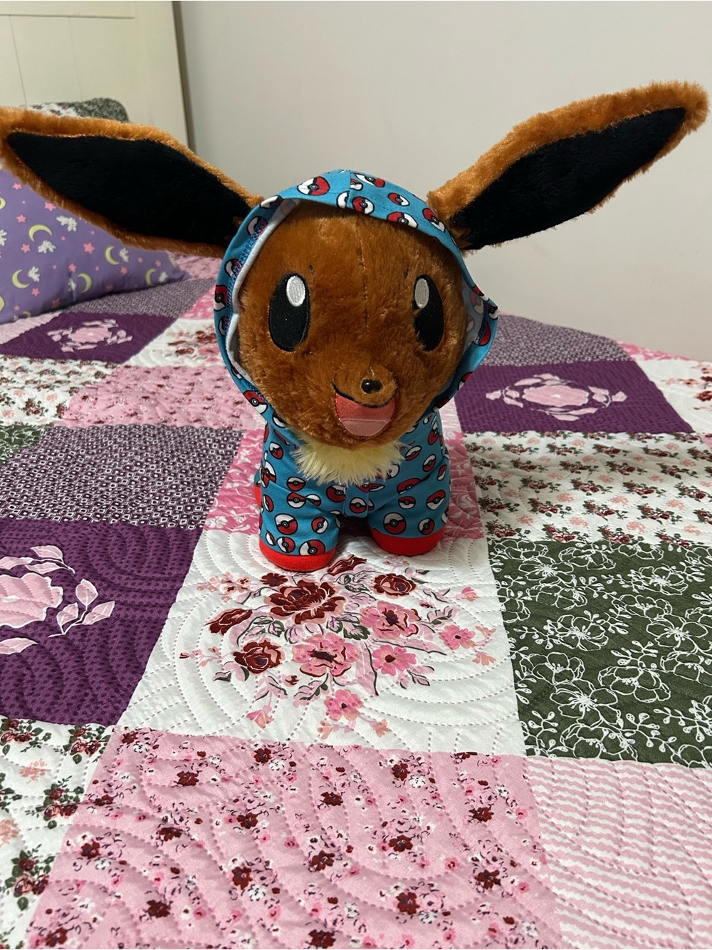 Build-A-Bear Blue Poké Ball Hoodie Plush